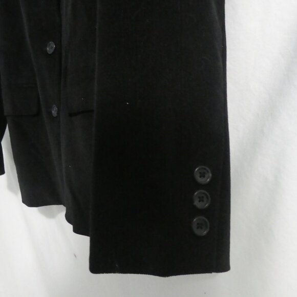 RAFAELLA | size 12 | Women's Black Corduroy / Cords Dress Jacket / Blazer - Picture 8 of 14